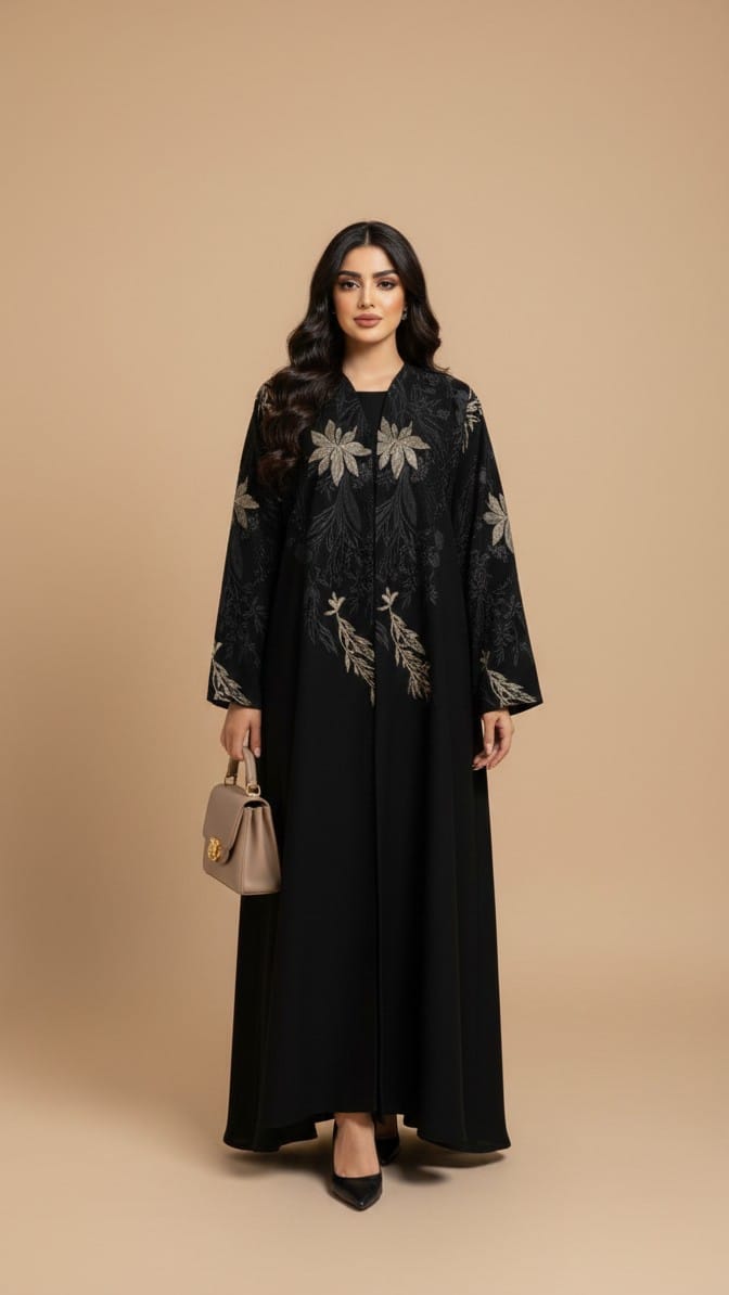 ba358ae1-a302-494e-a924-ad3c9d7a6bba عباية "نمارق" الذهبية - Image 1